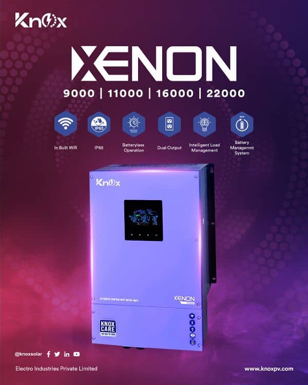 Knox XENON 8kW IP65 PV11000W Hybrid Solar Inverter 2