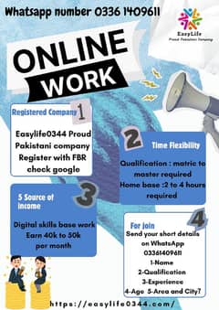 Online work from home