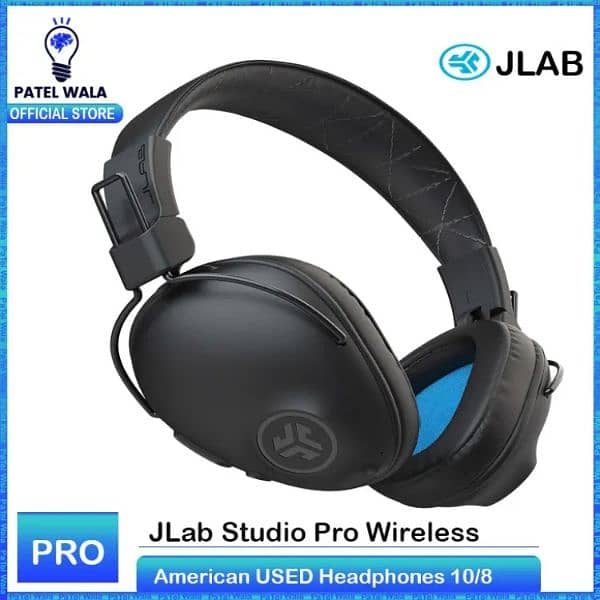 JLab studio Pro Anc Headphones Bluetooth American Used Headset 2