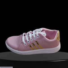 pink leather shoes