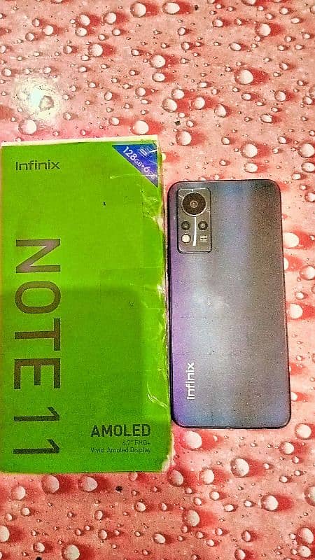 Infinix note full ok set with box 6/128 2