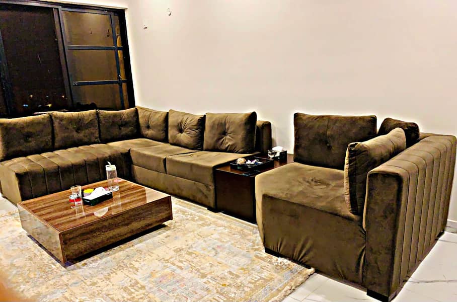 L Shape Sofa Set//7 Seater Sofa//Sofa Set For Sale//Luxury Sofa Set 0