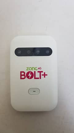 Zong 4G Bolt+  Used in Excellent Condition