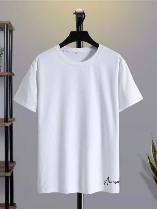 1 PCs Men Plain T-SHIRT 2