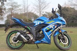 Suzuki bike Gixxer Gxr gr 150f blue heavy bike Ride touring sports bik