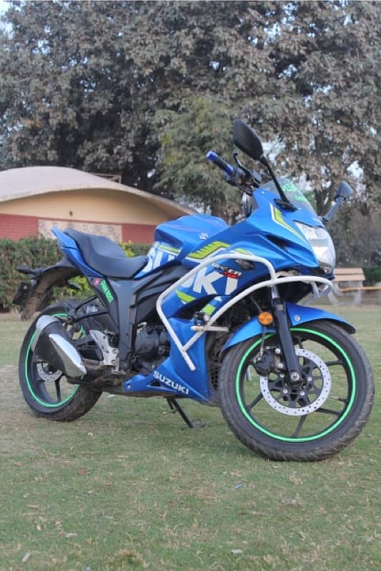 Suzuki bike Gixxer Gxr gr 150f blue heavy bike Ride touring sports bik 4