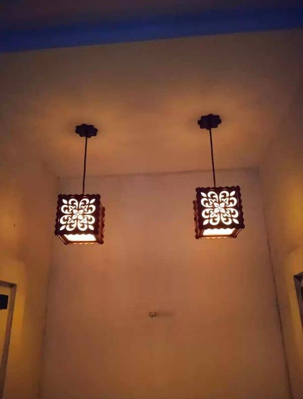 Wooden Ceiling Lamp 2