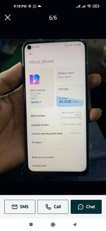 Redmi note 9 0