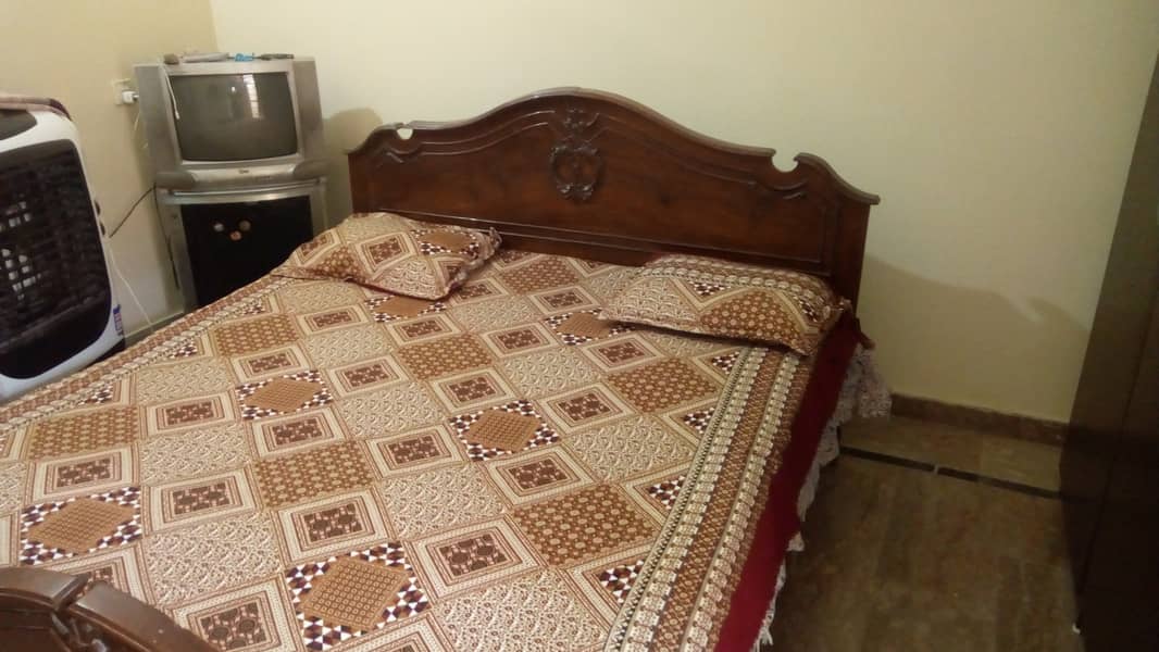 Pure wooden double bed 3