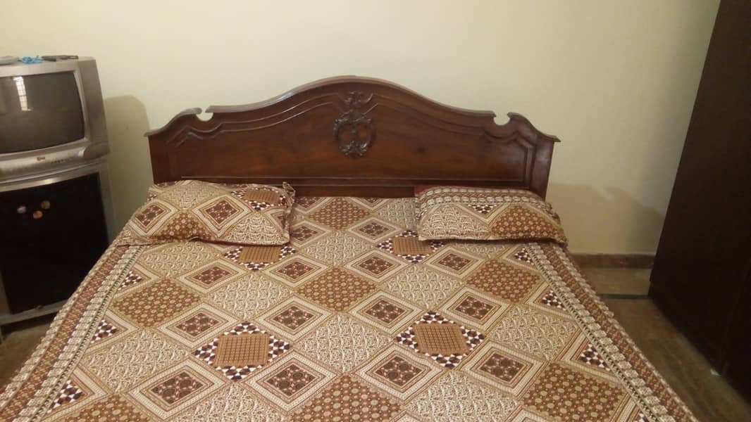 Pure wooden double bed 5