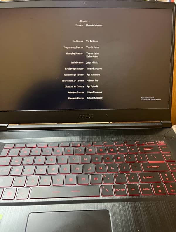 Gaming Laptop/ MSI/ 16RAM GTX 1650 4GB/ i5 11th gen 7