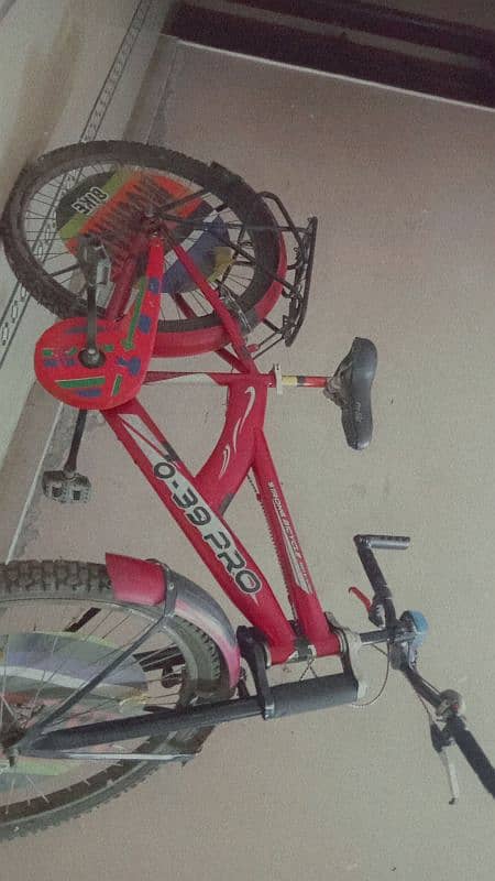 Very less used imported Mountain brand bicycle large size Red colour. 1