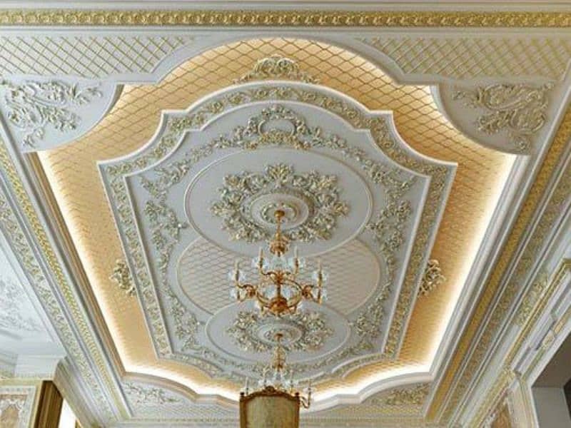 pop ceiling _ fals ceiling _wall molding available in Lahore 2