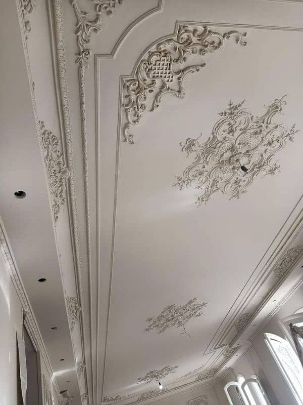 pop ceiling _ fals ceiling _wall molding available in Lahore 5