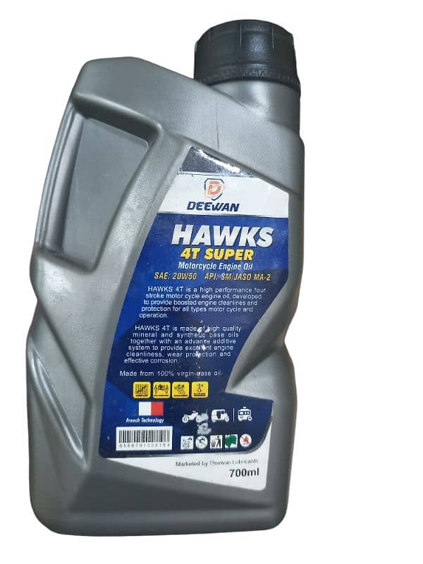 HAWKS API 20W50 SM/JASO MA-2 700 ML 1