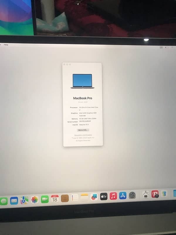 Apple MacBook Pro 2017 - 15 inch 9