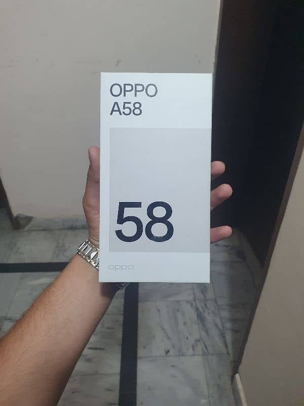 OPPO A58 8GB RAM 128GB Storage Shine Black - Complete Box with Charger 1