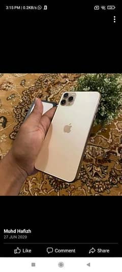 iPhone 11 Pro Max 256 GB memory PTA approved 0321/3399/048