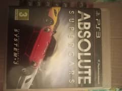 Absolute Supercars PS3 racing game