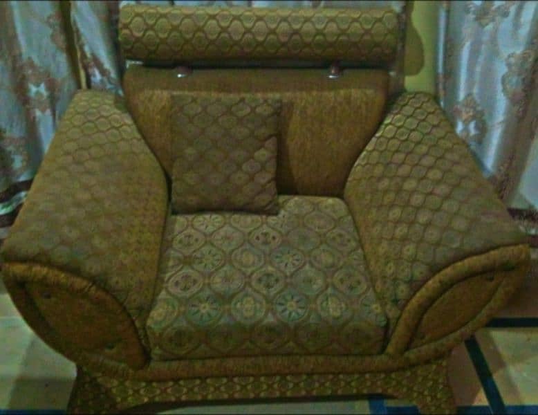 sofa set 5_seater ,& colour brown 1