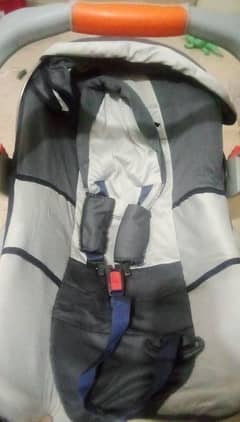 Carry cot with car seat with net 2 in 1 jumbo size rock well