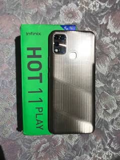 Infinix hot 11 play 4gb ram 64gb memory Box+Cable ha03333877126whatsap