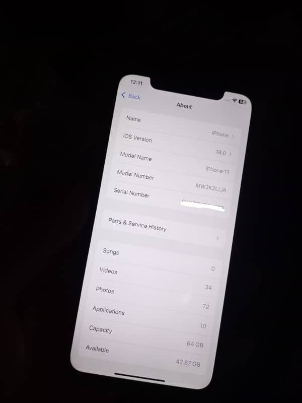 Iphone 11 64gb fectry unlock feac id true tune ok! 6