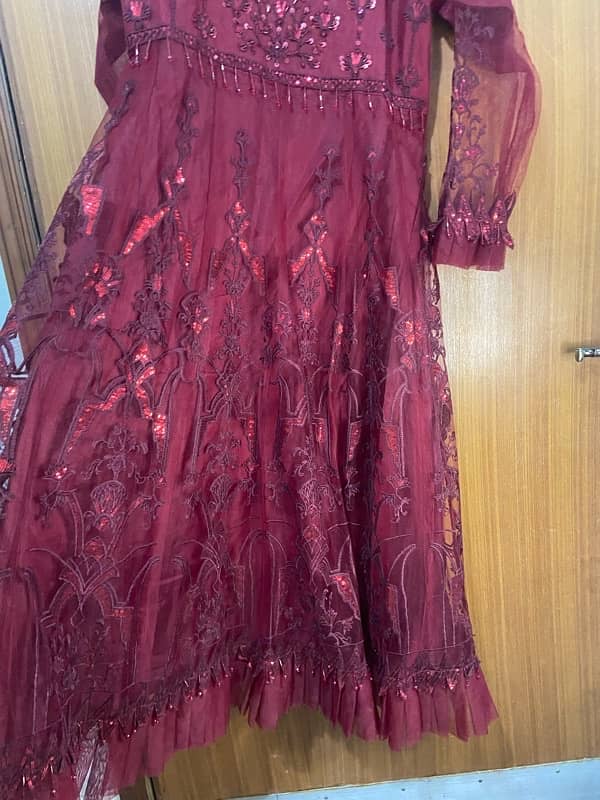 maroon color red long maxi 3