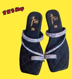 Ladies shoes  Black Fancy Chappal