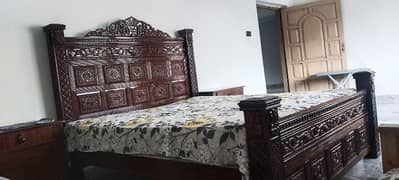 wooden bed for sale condition New Pure wood urgent sale