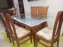 Teak Wood 6Seater Dining Table for Sale Excellent Condition