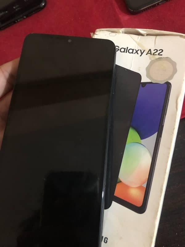 Samsung a22 with box 4/128 dual sim approved 6