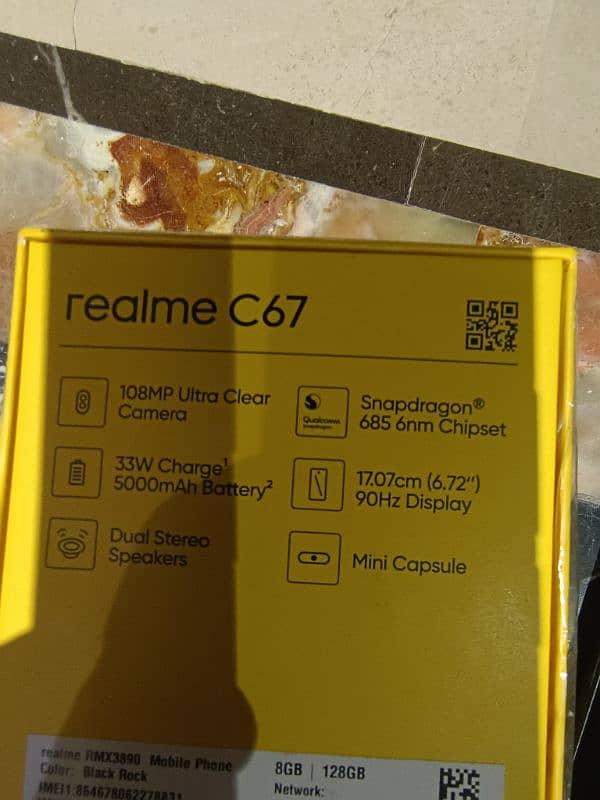 Realme C67 black 8+8 128GB 3