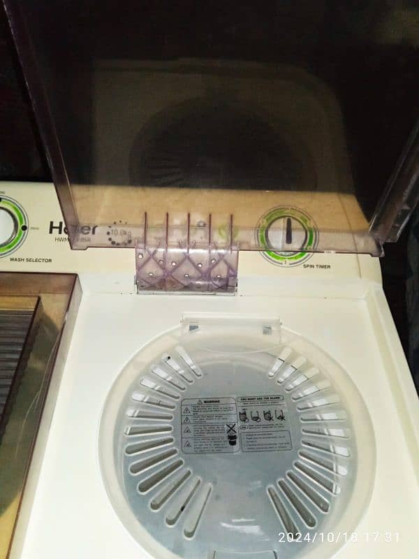 Haier washing machine twin tub model number 3