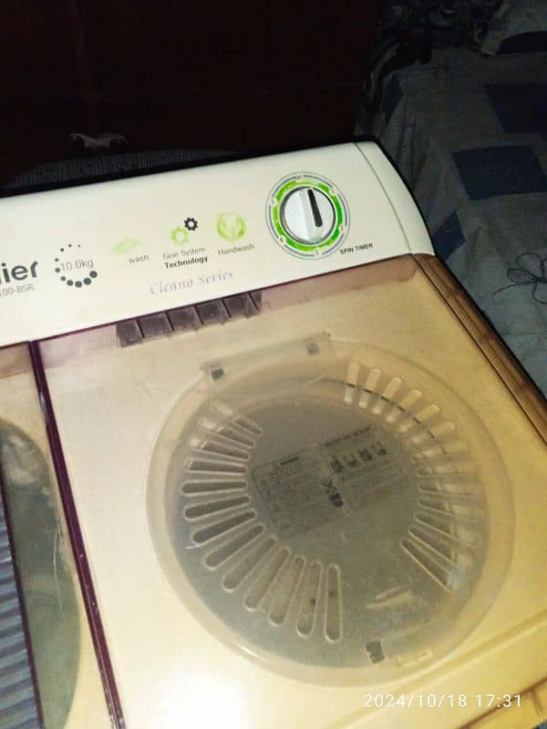 Haier washing machine twin tub model number 4