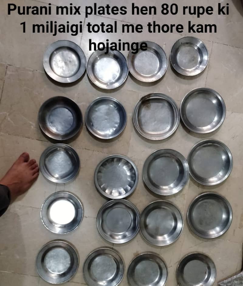 Plates aur tray waghera hen 0