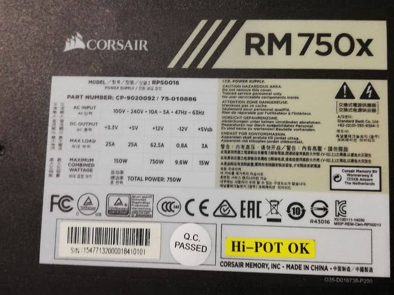 Corsair Rm750x 6