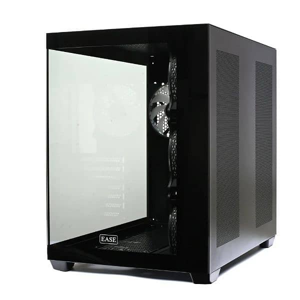 EASE EC124B Tempered Glass Gaming Case-Black 1