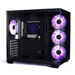 EASE EC124B Tempered Glass Gaming Case-Black