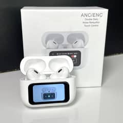 A9 pro earbuds touch screen display ANC/ENC noice canellation