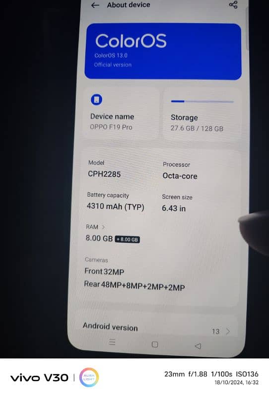 oppo f19 pro all ok box ha 03042487235 2