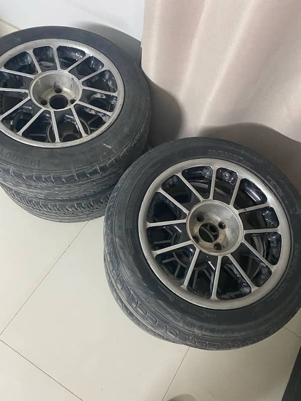 4 Alloyrims silver sports japenese 16" 0