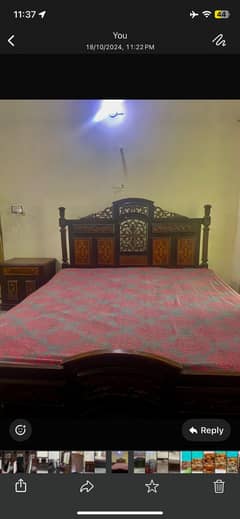 Royal design king sized bed for sale