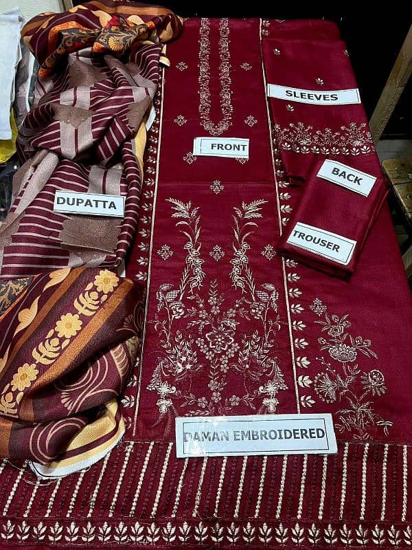 3Pc Karandi and Dhanak Suits with Home Delivery 16