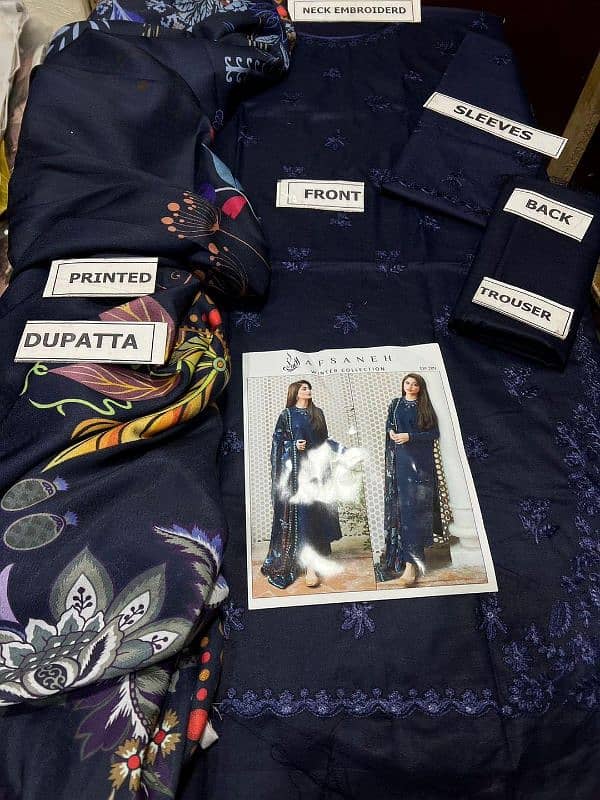 3Pc Karandi and Dhanak Suits with Home Delivery 17