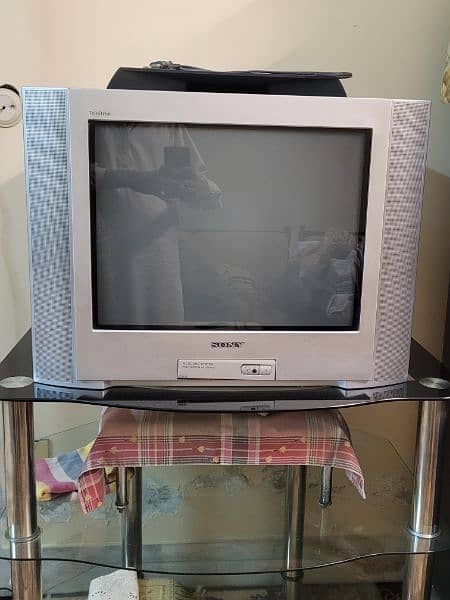 Sony wega TV With imported tv trolley & DVD 0