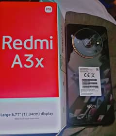 Redmi A3X Black just box open 3GB ram 64GB STORAGE