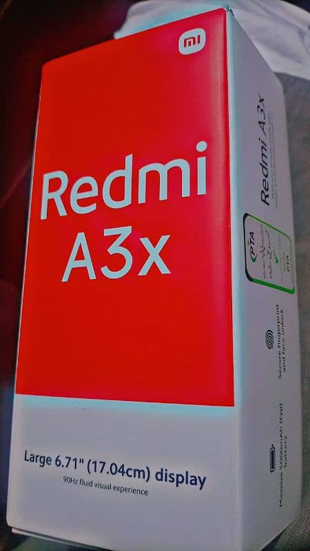 Redmi A3X Black just box open 3GB ram 64GB STORAGE 2