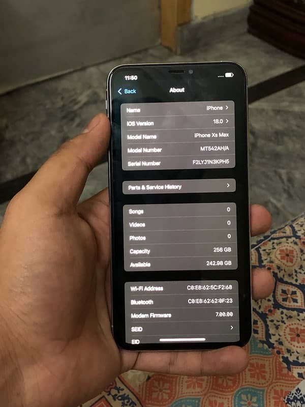 iphone XsMax 256GB 9