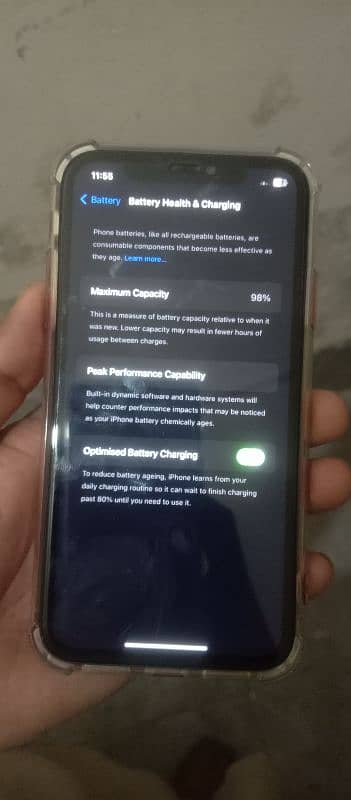 I phone 11 non pta battery change health 98.57k finl 4